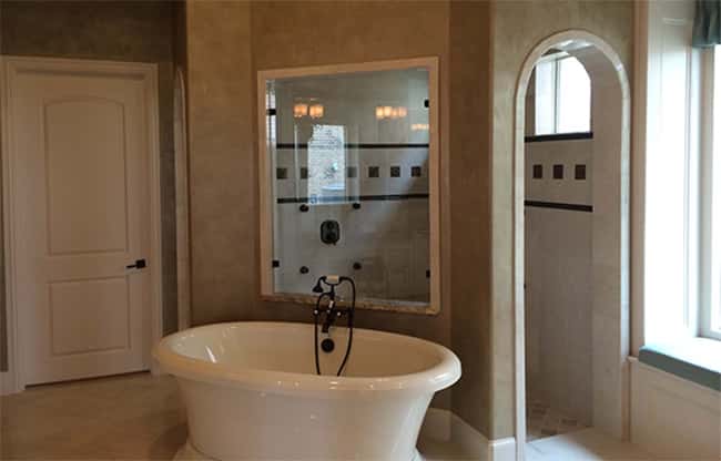 complete bathroom remodel in Plano, TX